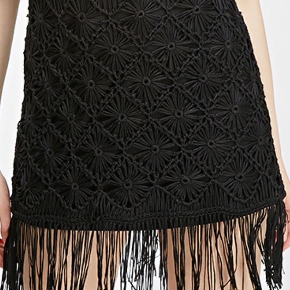 FOREVER 21 Fringe Macrame Dress - Picture 2 of 3